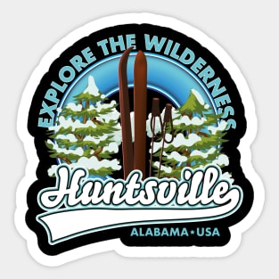 Huntsville Alabama USA Ski logo Sticker